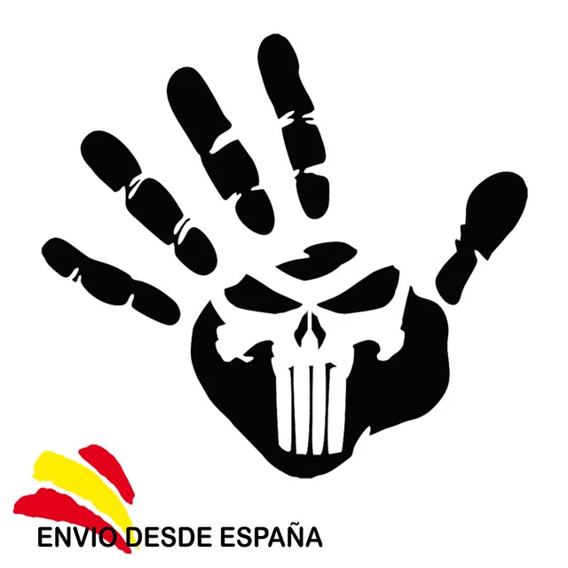 Adesivo Molon Labe Punisher Adesivo Vinile Molon Labe The Punisher Con Design Greco, 18 Colori E 5 Taglie, Resistente Alle Intemperie Sticker UV Resistente