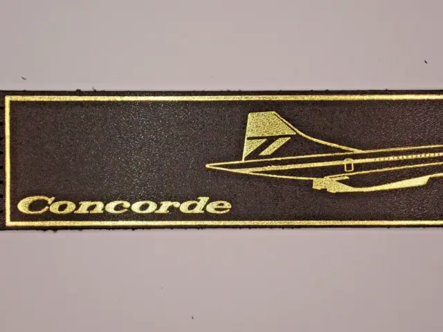 Concorde, Black Leather Bookmark (E)