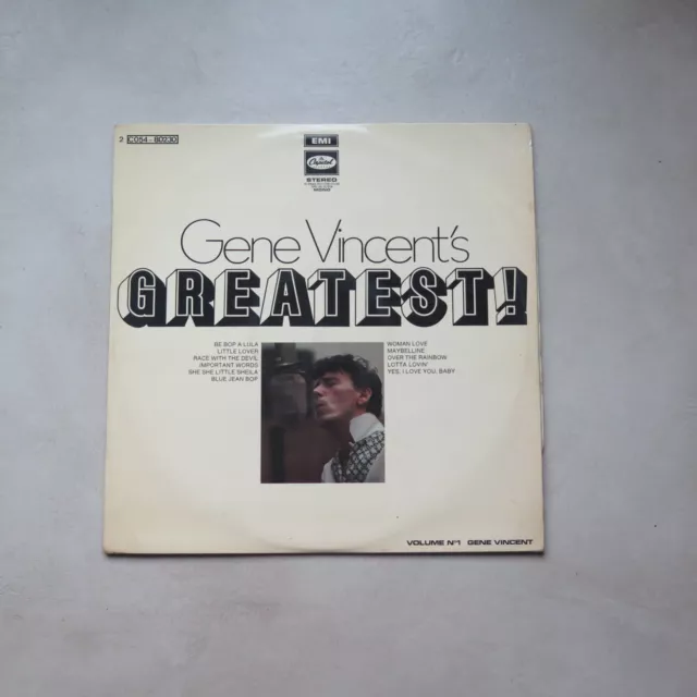 Gene Vincent - Original French Lp 33T Vinyle - Greatest !