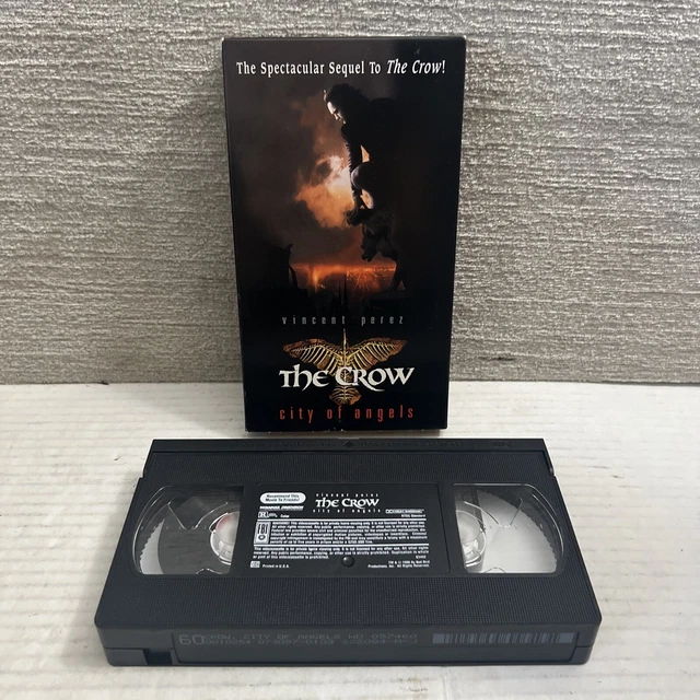 THE CROW CITY Of Angels VHS Tape Vincent Perez Horror Movie Cult