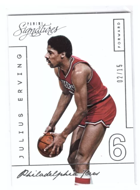 2013-14 Panini Signatures #231 Julius Erving /15 Philadelphia 76'ers HOF