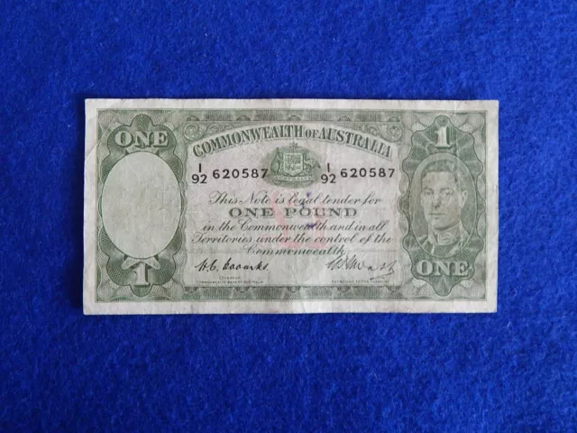 1949 Coombs / Watt Commonwealth Of Australia £1 One Pound Note