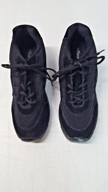 So Danca Dance Sneakers Shoes Ladies 10.5M Black Split Sole w Box 303KBD