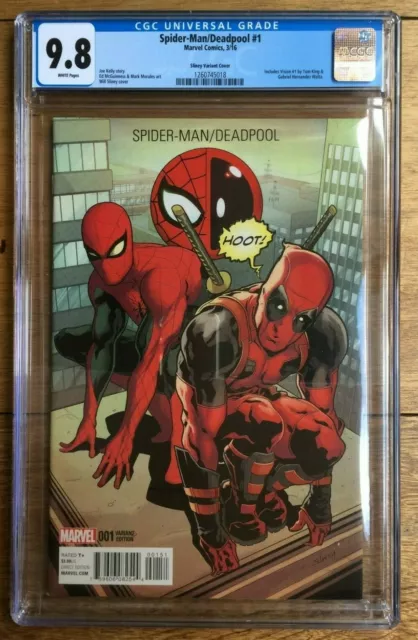 Spider-Man/Deadpool #1 1:10 Will Sliney Variante CGC 9.8