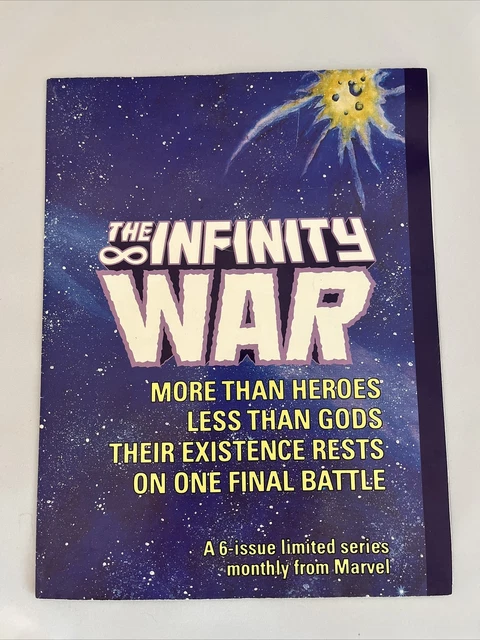 Infinity War Advertisement Poster Marvel Comic Book 1992