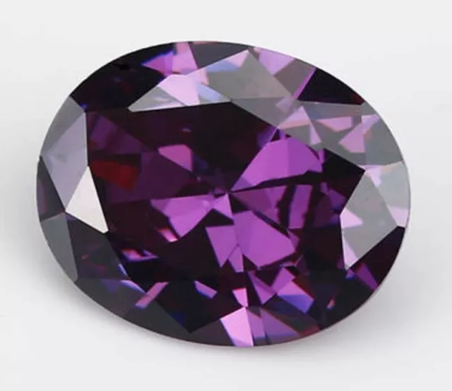 18x13 mm Natural Purple Amethyst Gems  19.76 ct Oval Faceted Cut VVS Loose Gems