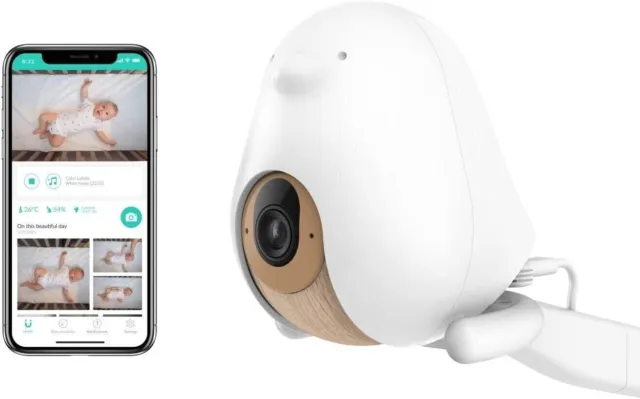 CuboAi + Plus Angel Smart baby monitor avvisi sicurezza sonno visione notturna audio HD