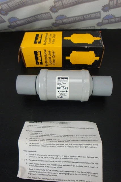 PARKER - LIQUID LINE FILTER DRYER BF164S, 1/2 ODF MALE (NEW in BOX)