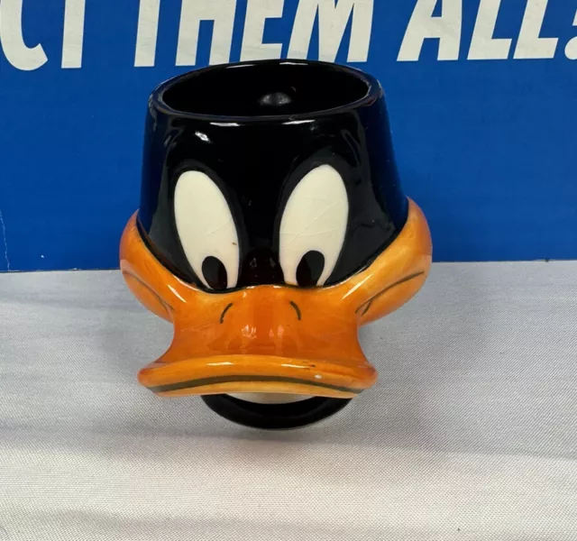 Vintage Warner Bros Looney Tunes Daffy Duck Ceramic Coffee Mug Cup (LLDD2)