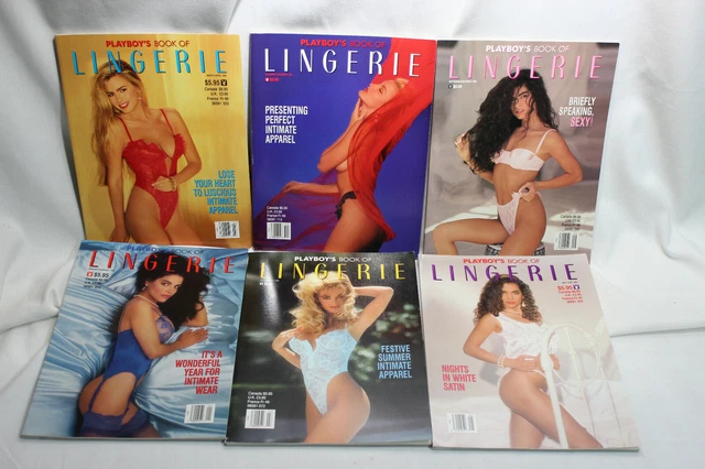 1992 6 Playboy Book of Lingerie models magazines complete year $39.00 -  PicClick