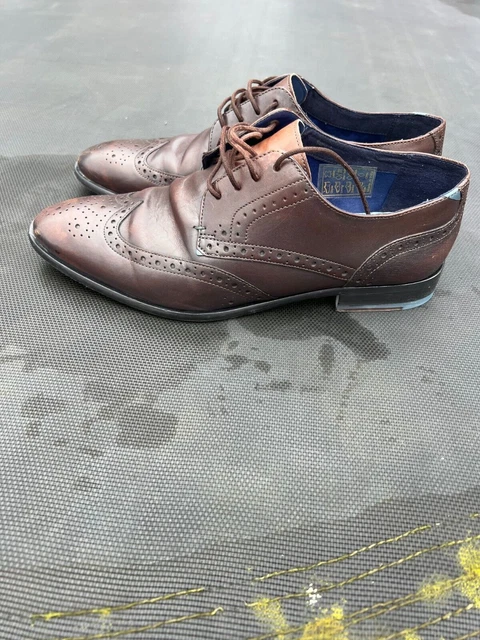 TED BAKER TRVSS 230597 Men s Brown Leather Brogue Lace Up Oxford Shoes Uk 8 19.99 PicClick UK