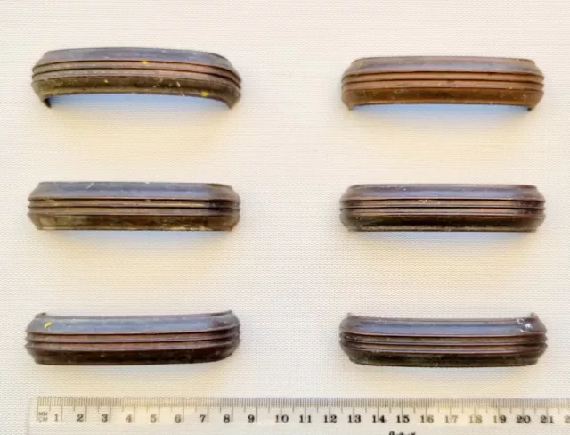 6 Vintage Art Deco Cabinet Handle Pulls