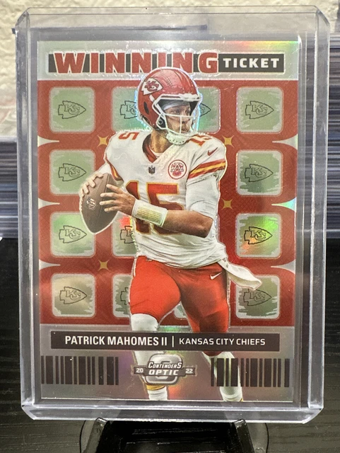 2022 Panini Optic Contenders Patrick Mahomes II Winning Ticket Silver Prizm