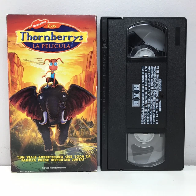 WILD THORNBERRYS MOVIE VHS Video Tape Nickelodeon SPANISH Los La