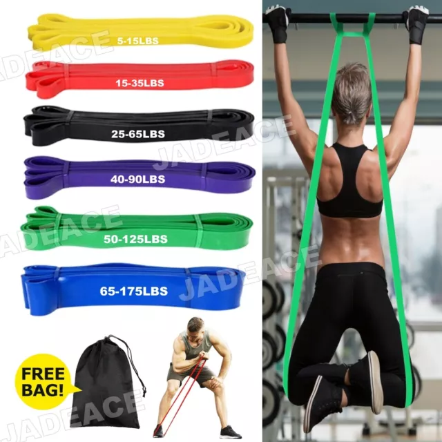 Heavy Duty Pull Up Resistance Bands Set Assisted Exercise Tube Home Gym Fitness