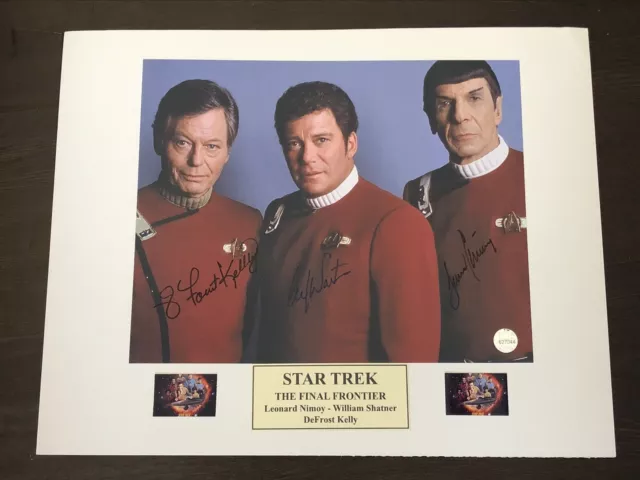 William Shatner /Leonard Nimoy/ Defrost Kelly Signed 8x10 Photo  Star Trek, Auto