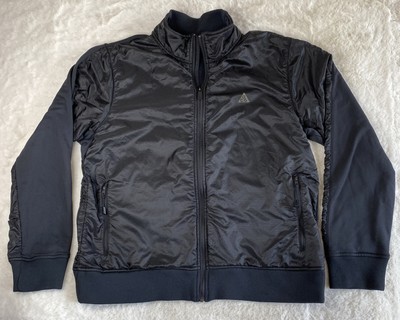 NIKE ACG JACKET Mens Large L Black Full-Zip Lined Casual Soft 
