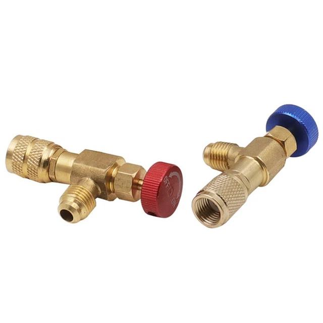 Adaptateur R410a R22 Pour Climatisation - Raccord Valve 1/4" 5/16" - Outil Réfrigération
