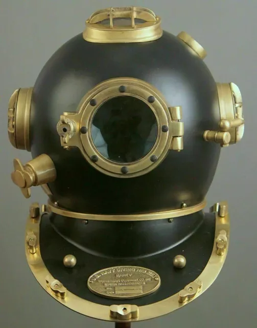 Antique Vintage 18" Diving Helmet US Navy Mark V Deep Sea Divers Helmet Replica