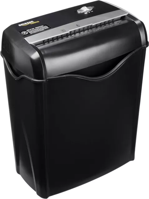 Amazon Basics 5-6 Sheet Cross Cut Paper and Credit Card Shredder 14.3L Bin NEW