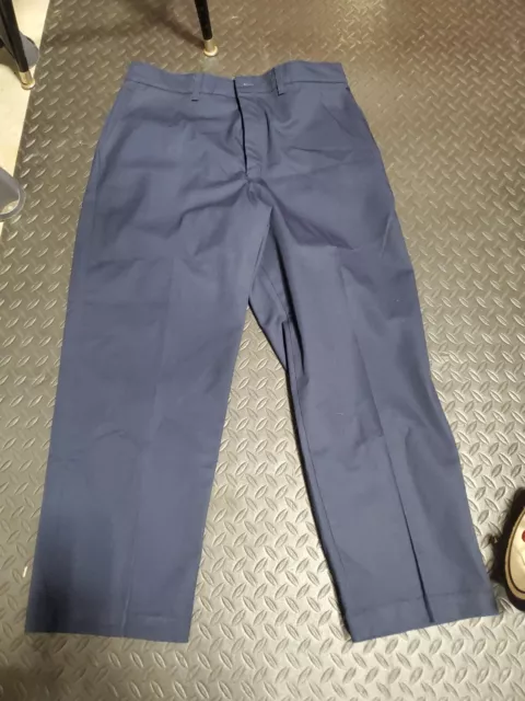 Red Kap Work Pants Navy Blue 36-28 Polyblend Uniform Mechanic Tech PT20