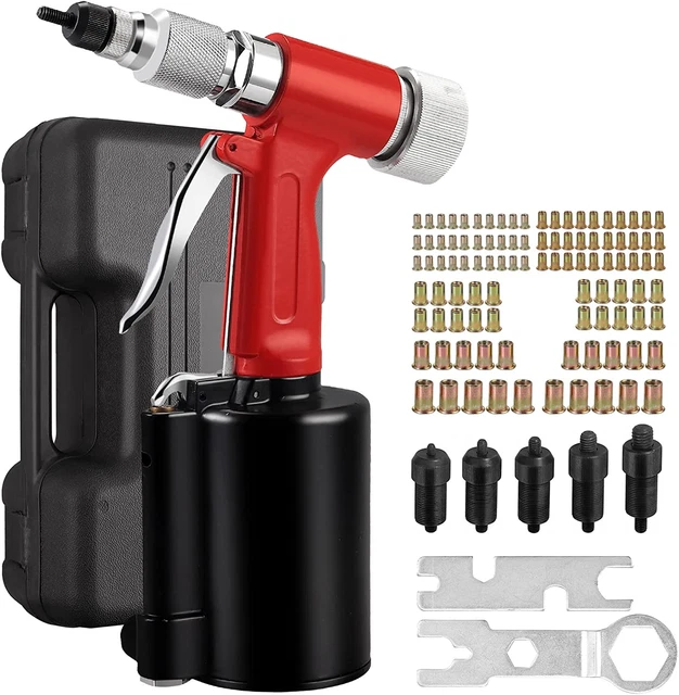 Rivettatrice Pneumatica Con 100Pz Inserti Filettati 1/4" Rivettatrice Ad Aria Pr