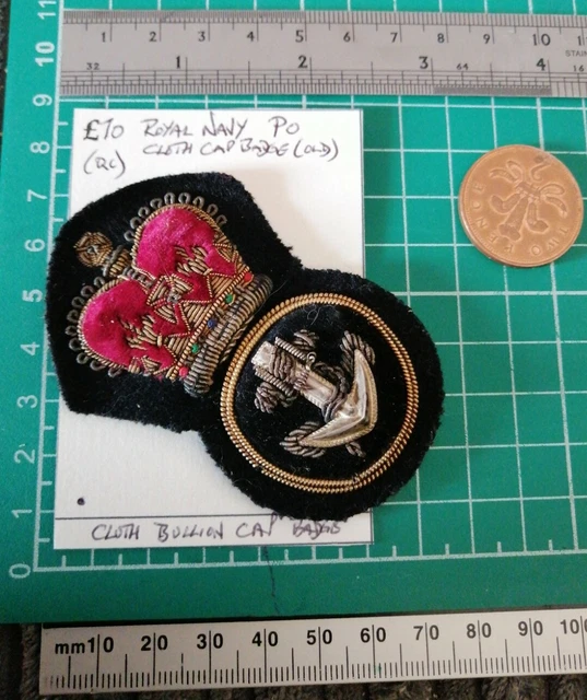 A NAVAL CHIEF PETTY OFFICER'S CAP BADGE In Royal Navy - Foto 8