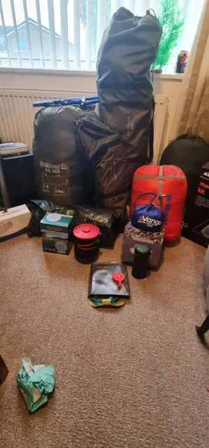 used camping equipment bundle