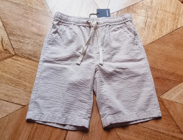 Country Road - Boys Seersucker Stripe Shorts - Size 12 RRP $44.95