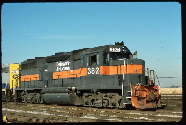 Original Rail Slide - DH Delaware & Hudson 382 Walbridge OH 10-24-1990