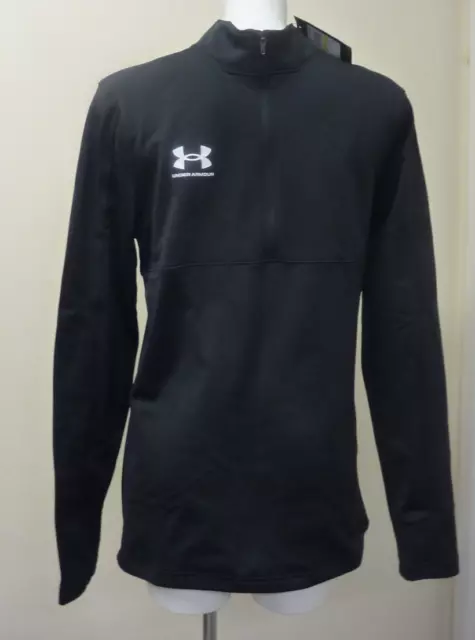 Under Armour Challenger Midlayer 1/2 Zip Training Top-Black-Medium