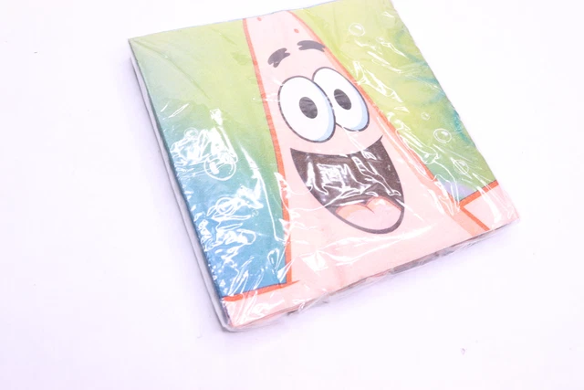 (16-Pk) Amscan SpongeBob SquarePants Friends Lunch Napkins 2-Poly 512627