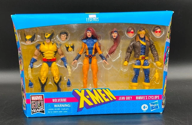 MARVEL LEGENDS X-MEN Love Triangle 3 Pack Wolverine Cyclops Jean Grey ...