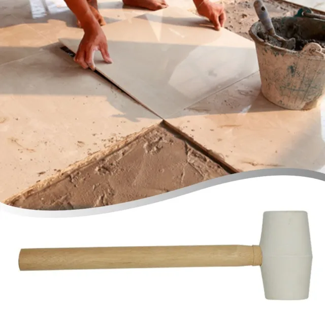 Maillet marteau en caoutchouc fiable pour installation de carreaux poignée en b