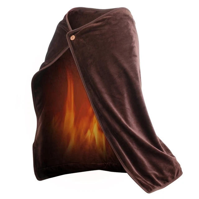 Rimani al caldo con imbottitura scialle riscaldata USB coperta elettrica perfetta per il relax