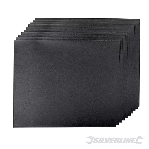 Silverline ~ Nass- und Trockenschleifpapier, 600er Körnung 10er Packung 239112