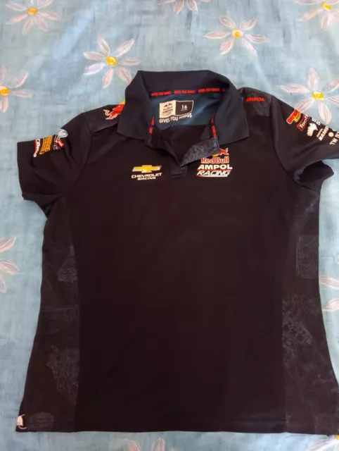 Red Bull Ampol Chevrolet Racing Ladies Polo Size 16 - V8 Supercars - Authentic