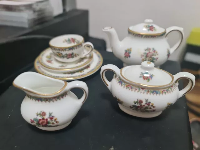 Coalport Miniature Ming Rose Tea Set