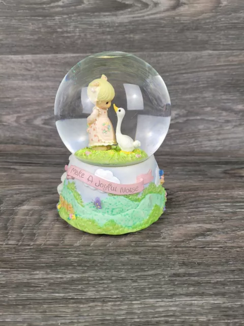 Enesco Musical Snowglobe In the Garden Precious Moments Make a Joyful Noise