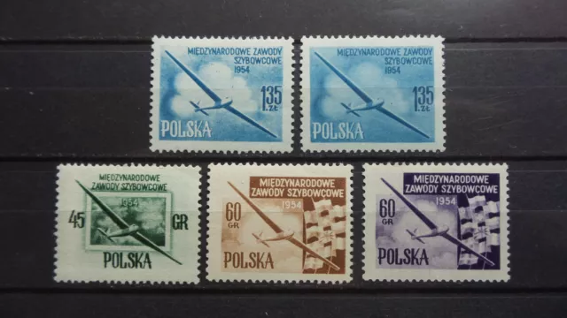 Polen 1954 / Kat. Fischer Nr. 712 - 714  Postfrisch / MNH (**)