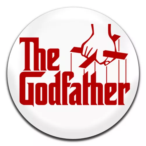 The Godfather Movie White Red 25mm / 1 Inch D Pin Button Badge