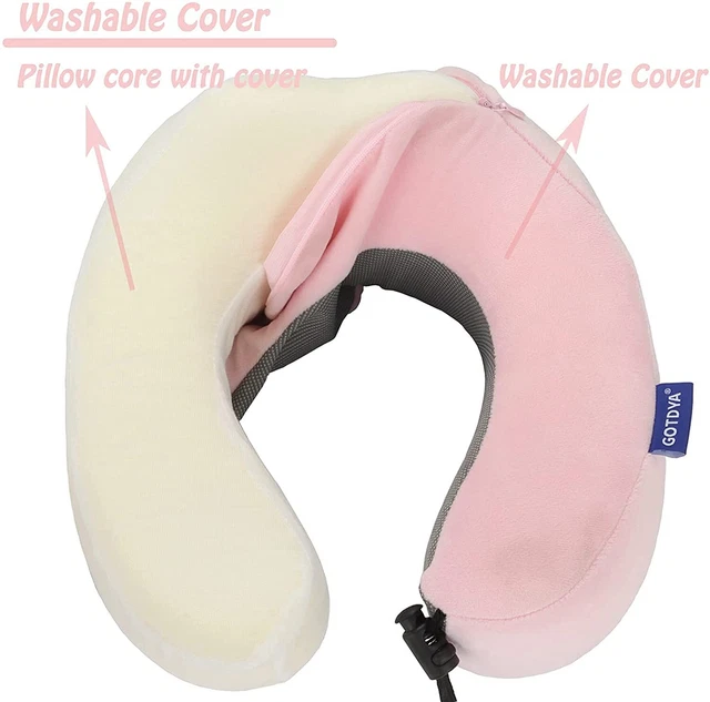 U-Shaped Memory Foam Rebound Travel Pillow Neck Support Head Rest Airplane Sleep 3