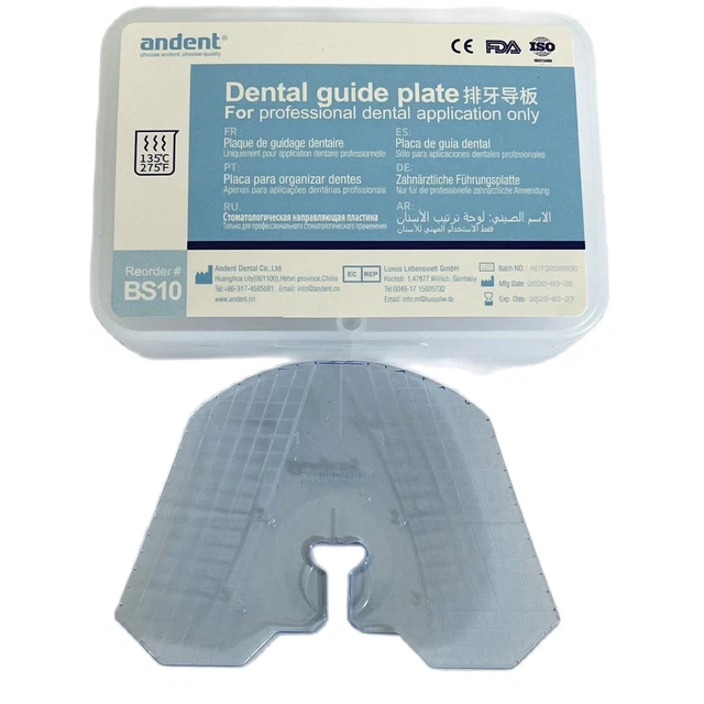 DENTAL GUIDE TEMPLATE Plate For Denture False Teeth Articulator