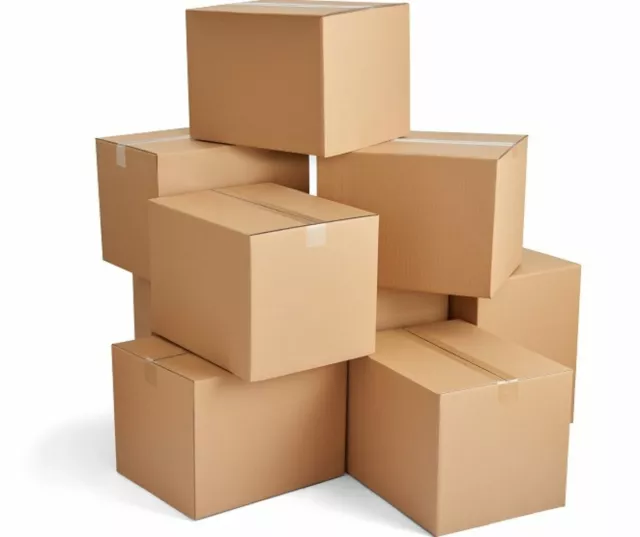 Cardboard Boxes Strong Single Wall Postal Moving Removal Package Mailing