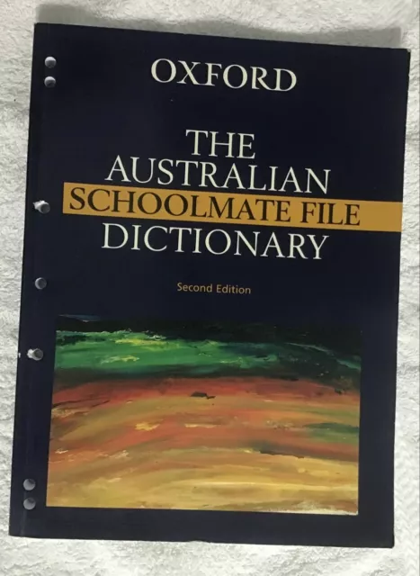 Oxford The Australian Schoolmate File Dictionary, 2nd Edition, unused.