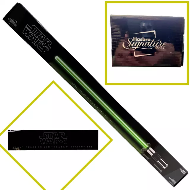Star Wars Yoda Force FX Lightsaber Hasbro Signature Series Green 2008 Sealed