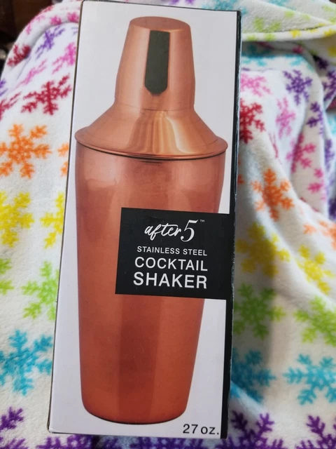 After 5 Stainless Copper Finish 27 oz Cocktail Shaker