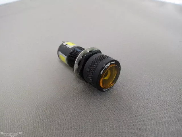 Press to Test Light With Dimming Feature Yellow Lens Aircraft NOS (28V)