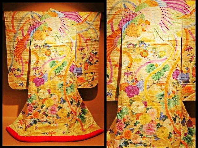 Japanese Kimono Uchikake Wedding Pure Silk  japan 897