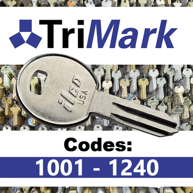 Trimark Lock Key for Camper RV Motorhome Cut to Code 1001-1240